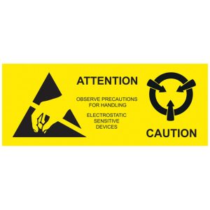 ESD Caution Label Global - Antistat
