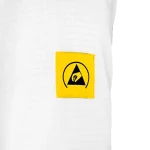 ESD Lab Coat - White 1/2 Length - Image 2