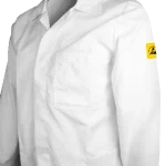 ESD Lab Coat - White 1/2 Length - Image 3