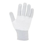 ESD Knit Gloves - Seamless - Carbon Stripe - Antistat