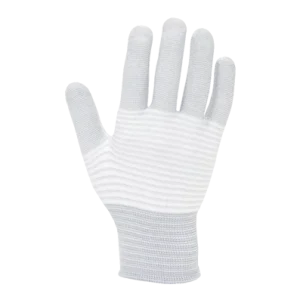 ESD Knit Gloves - Seamless - Carbon Stripe - Antistat