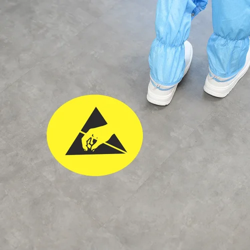 Large ESD Floor Sign – 32cm diameter - Image 2