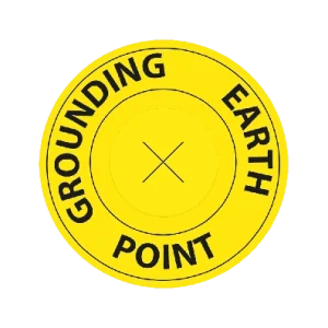 ESD Common Grounding Point Label