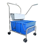 Triple Bucket Mopping System - Blue