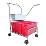 Triple Bucket Mopping System - Red