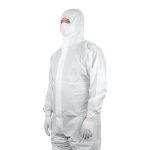 Sterile Disposable Cleanroom Coverall with Hood and Feet - Image 2
