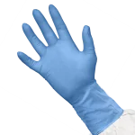 POLYCO Bodyguards Blue Disposable Nitrile Gloves