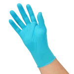 POLYCO Blue Hybrid Vinyl Disposable Gloves - Size L