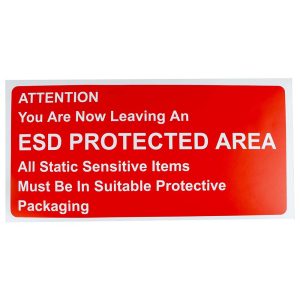 ESD Protected Area Exit Sign