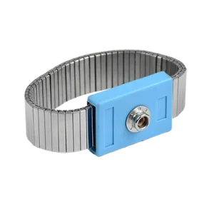 Adjustable Metal ESD Wrist Strap, 7mm Stud