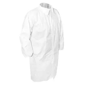 ESD Microporous Cleanroom Disposable Lab Coat with Knitted Cuff